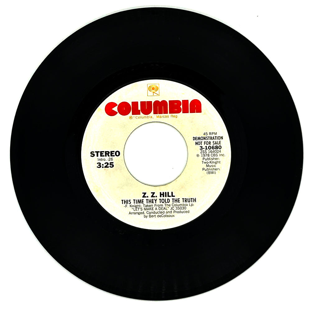 Z.Z. Hill : THIS TIME THEY TOLD THE TRUTH/ THIS TIME THEY TOLD THE TRUTH