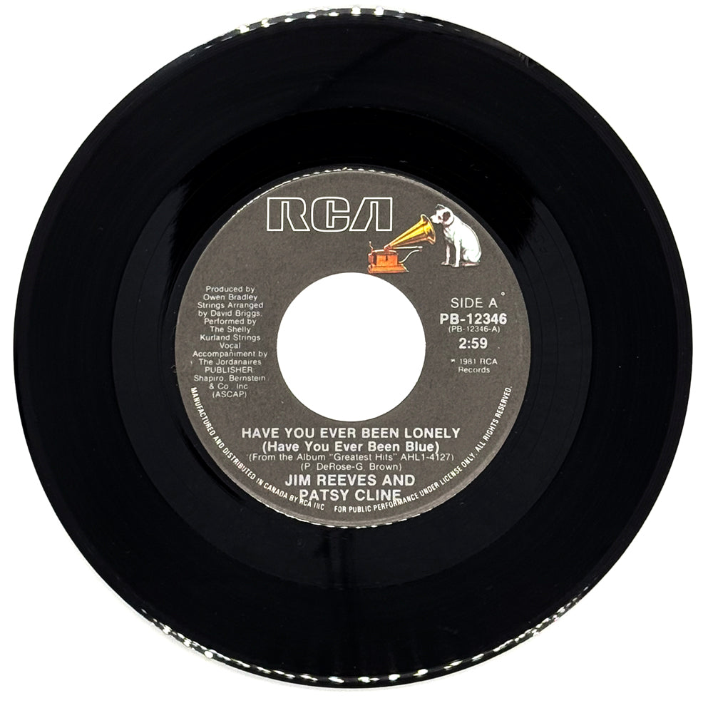 Jim Reeves and Patsy Cline : HAVE YOU EVER BEEN LONELY (HAVE YOU EVER BEEN BLUE)/ Jim Reeves : WELCOME TO MY WORLD