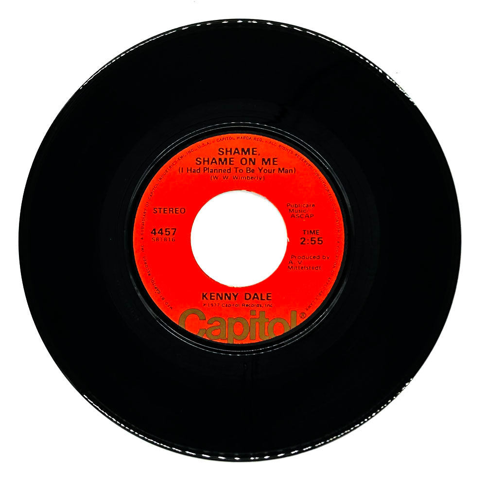 Kenny Dale : SHAME, SHAME ON ME (I HAD PLANNED TO BE YOUR MAN)/ LOVE WALKED IN AGAIN
