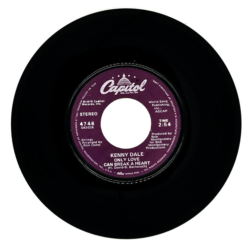 Kenny Dale : ONLY LOVE CAN BREAK A HEART/ CHILD OF THE WIND