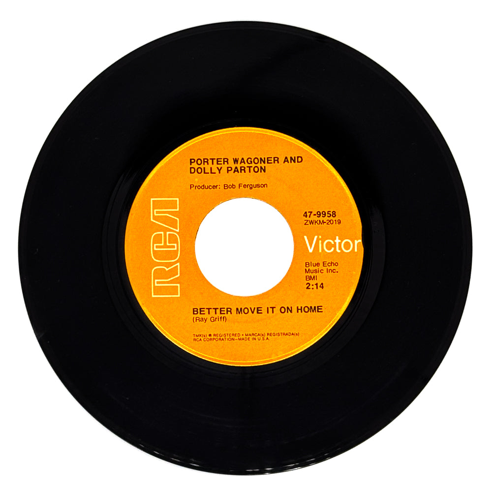 Porter Wagoner And Dolly Parton : BETTER MOVE IT ON HOME/ TWO OF A KIND