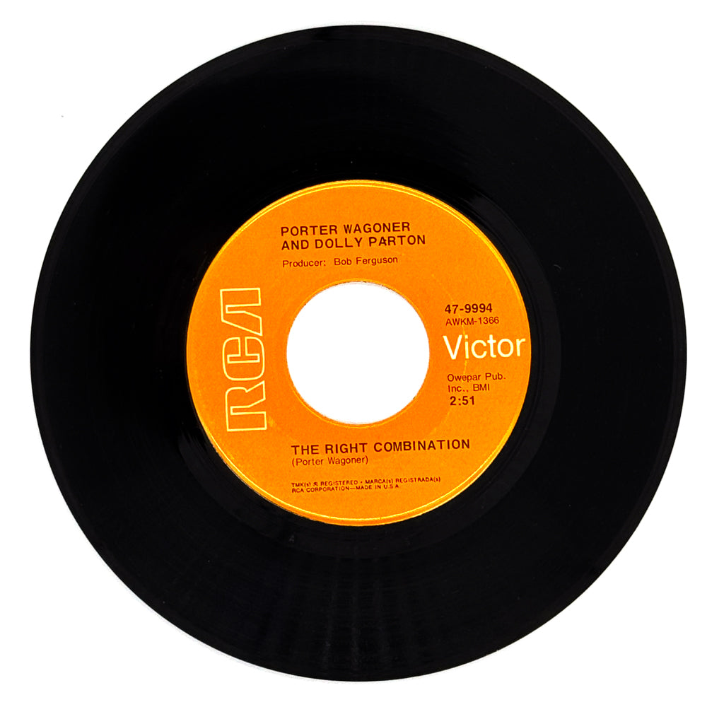 Porter Wagoner And Dolly Parton : THE RIGHT COMBINATION/ THE PAIN OF LOVING YOU