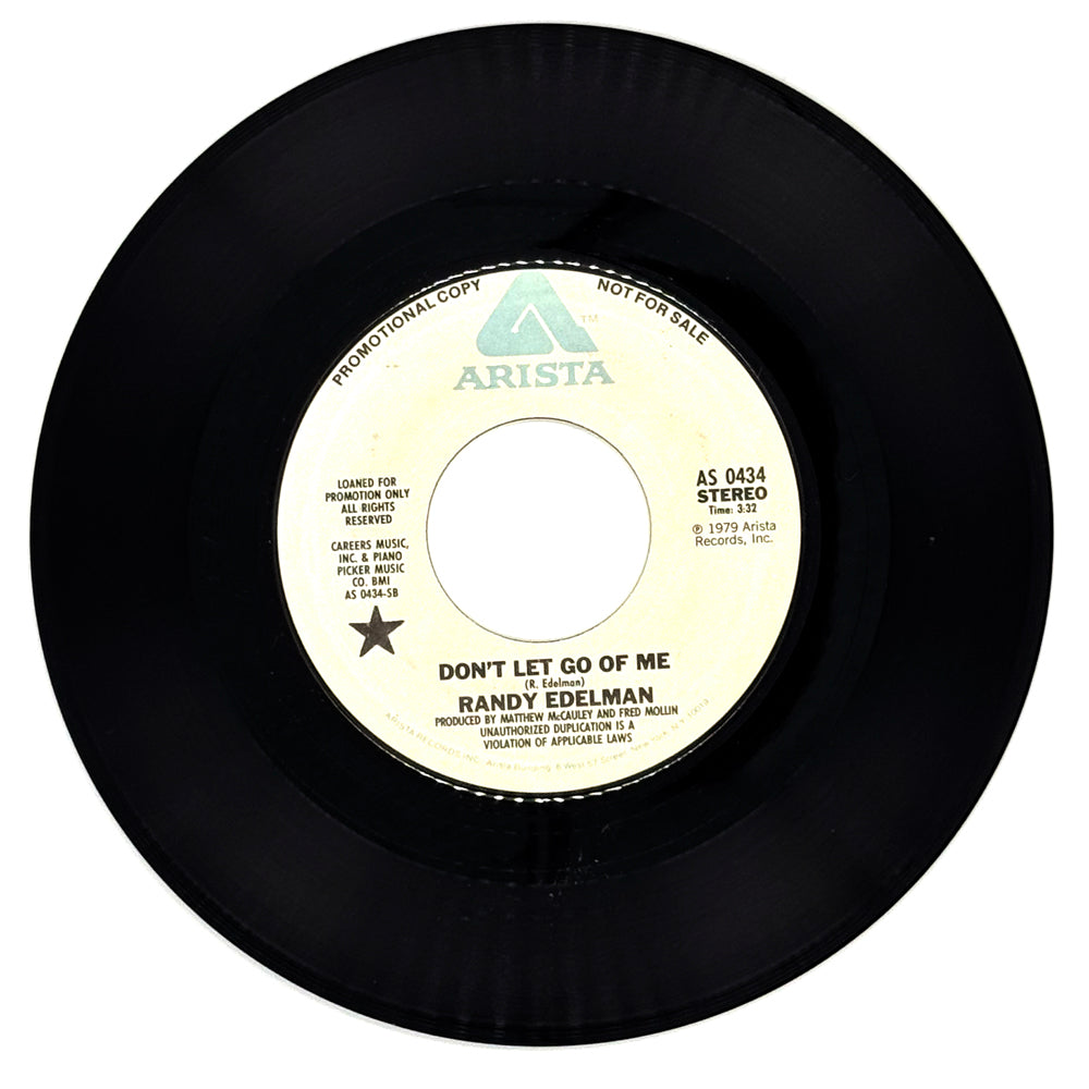 Randy Edelman : DON'T LET GO OF ME/ YOU'RE THE ONE