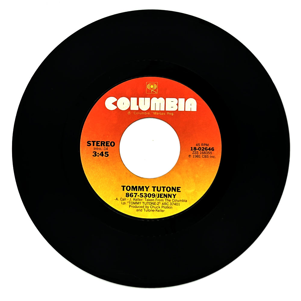 Tommy Tutone : 867-5309/JENNY/ NOT SAY GOODBYE