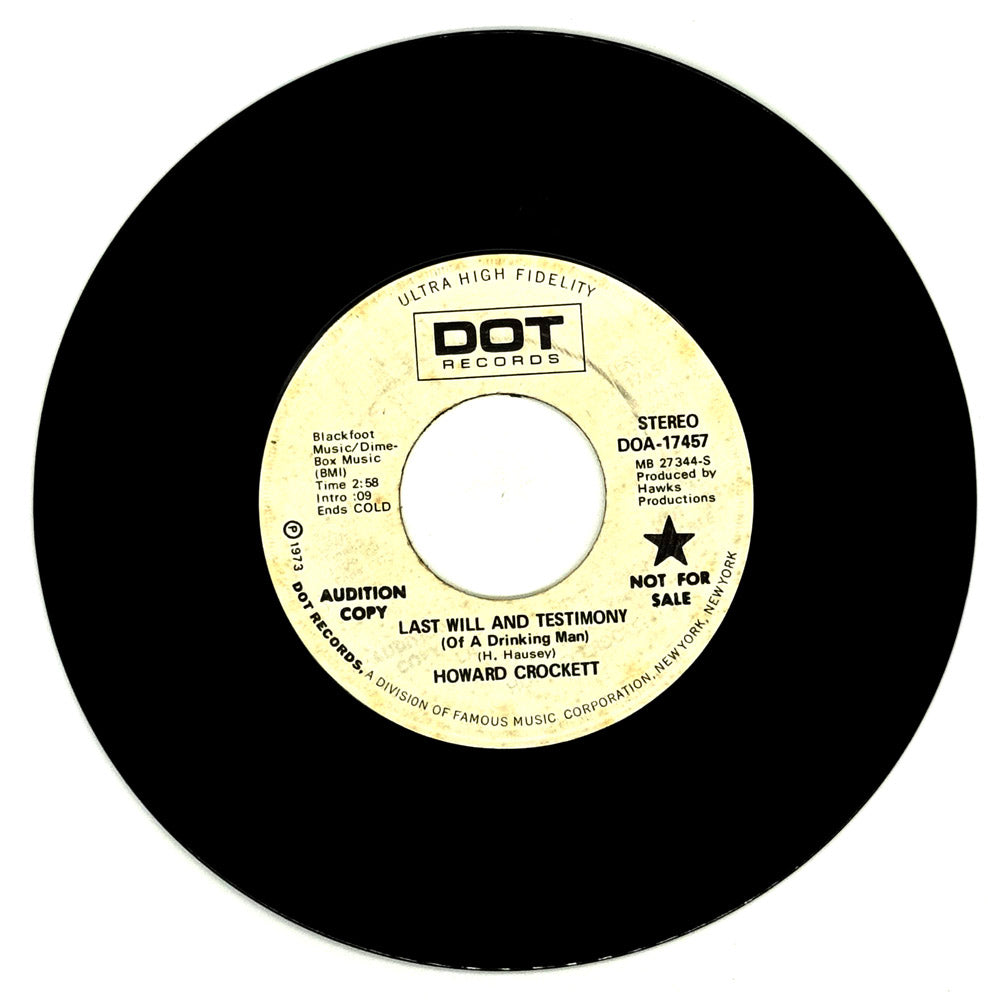 Howard Crockett : LAST WILL AND TESTIMONY (OF A DRINKING MAN)/ HOUSE WHERE MOMMA LIVED
