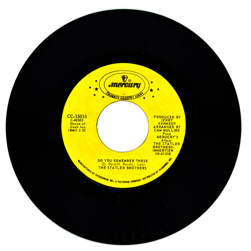Statler Brothers, The : DO YOU REMEMBER THESE/ THE CLASS OF '57