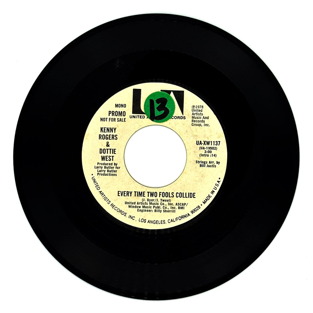 Kenny Rogers & Dottie West : EVERY TIME TWO FOOLS COLLIDE/ EVERY TIME TWO FOOLS COLLIDE