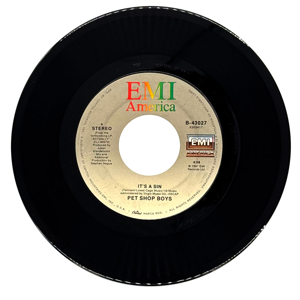 Pet Shop Boys : IT'S A SIN/ YOU KNOW WHERE YOU WENT WRONG