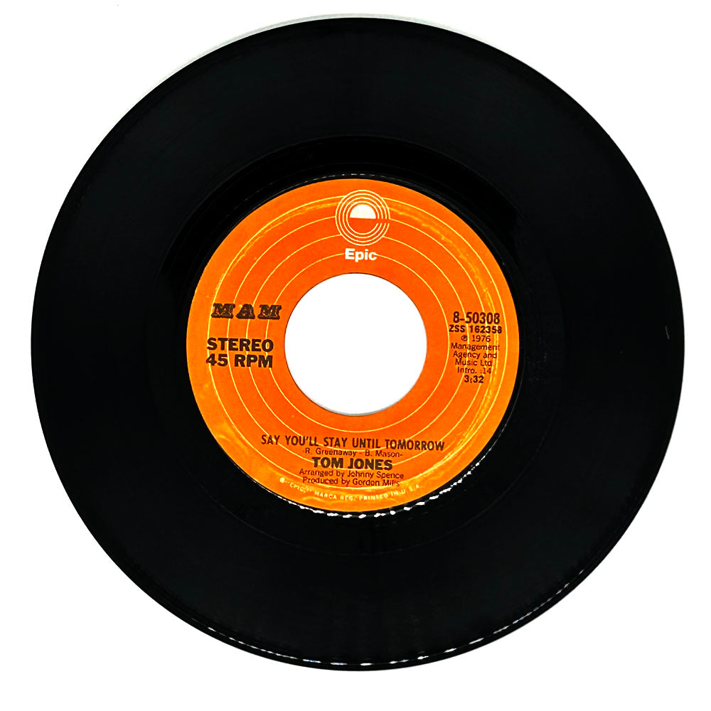 Tom Jones : SAY YOU'LL STAY UNTIL TOMORROW/ LADY LAY