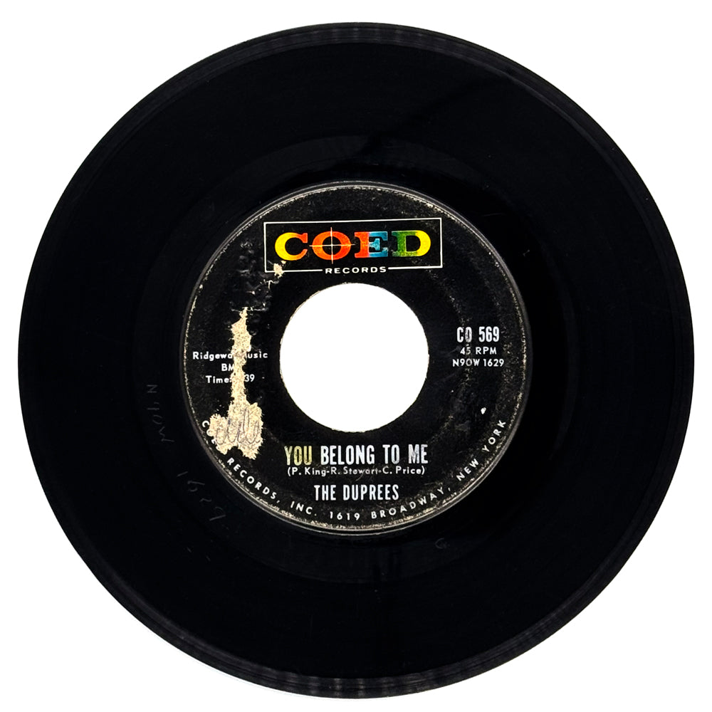 Duprees, The : YOU BELONG TO ME/ TAKE ME AS I AM