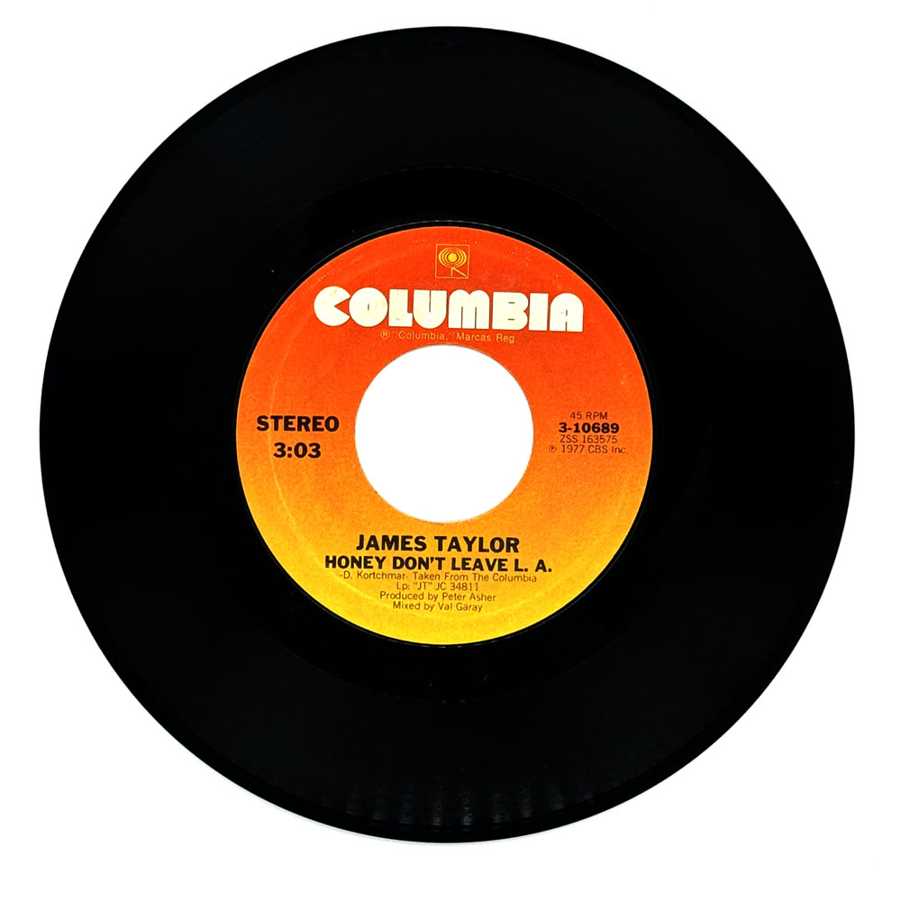 James Taylor : HONEY DON'T LEAVE L.A./ ANOTHER GREY MORNING