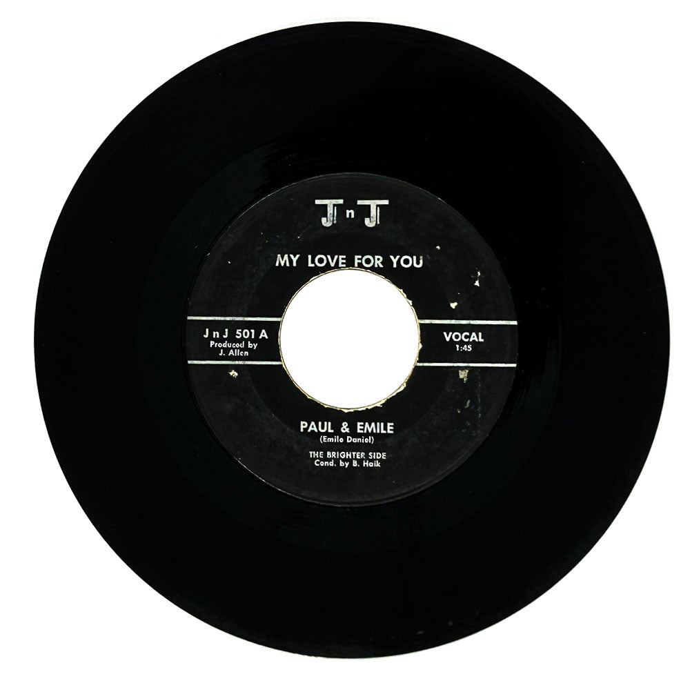 Paul & Emile : MY LOVE FOR YOU/ I CAN'T TAKE IT