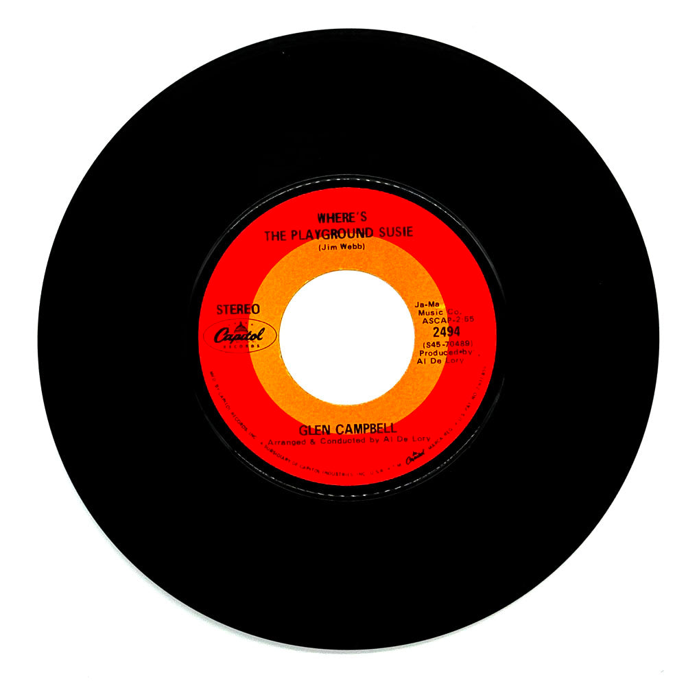 Glen Campbell : WHERE'S THE PLAYGROUND SUSIE/ ARKANSAS