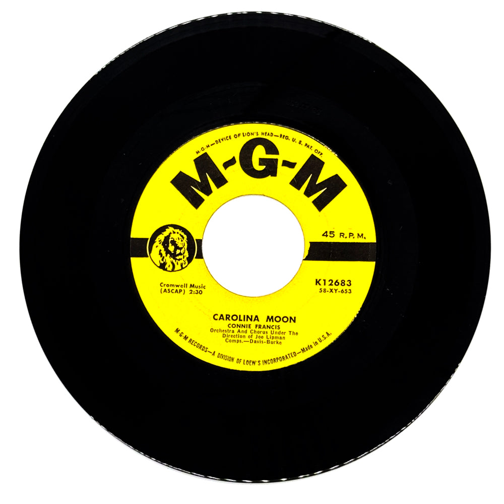 Connie Francis : CAROLINA MOON/ STUPID CUPID