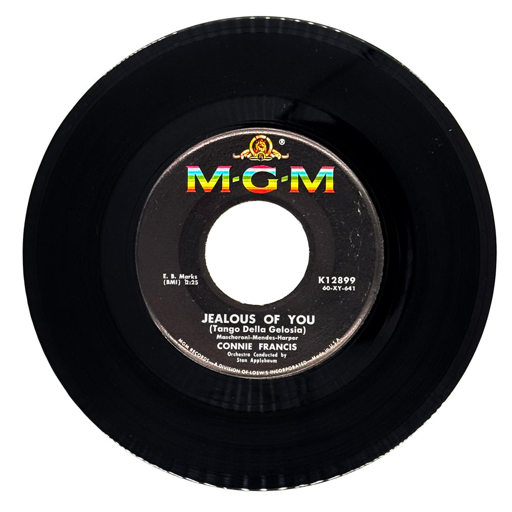 Connie Francis : JEALOUS OF YOU (TANGO DELLA GELOSIA)/ EVERYBODY'S SOMEBODY'S FOOL