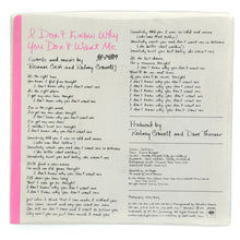 Load image into Gallery viewer, • Rosanne Cash : I DON&#39;T KNOW WHY YOU DON&#39;T WANT ME/ WHAT YOU GONNA DO ABOUT IT
