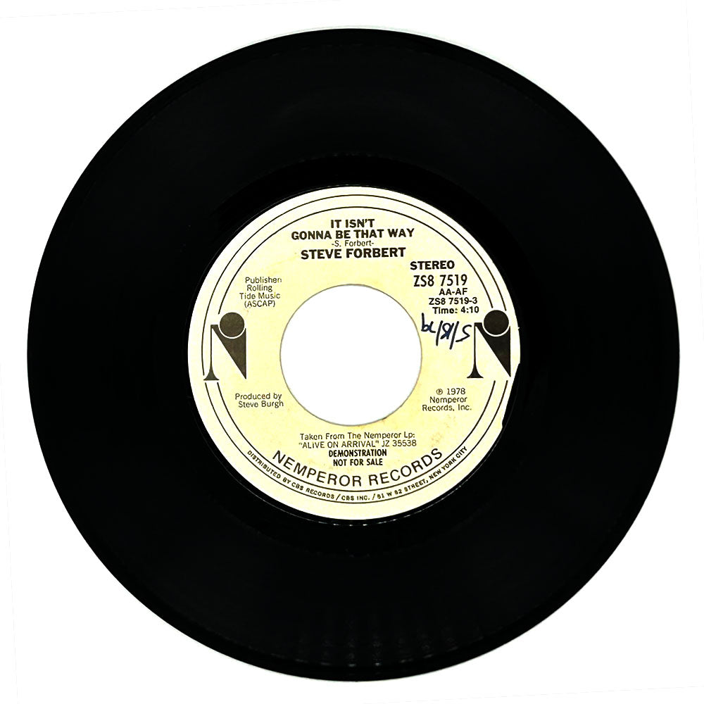 Steve Forbert : IT ISN'T GONNA BE THAT WAY/ IT ISN'T GONNA BE THAT WAY