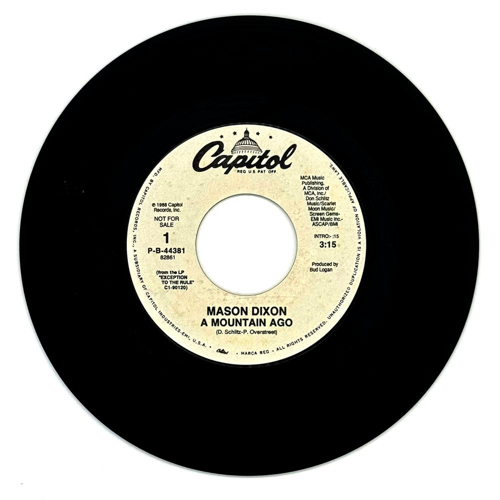 Mason Dixon : A MOUNTAIN AGO/ A MOUNTAIN AGO
