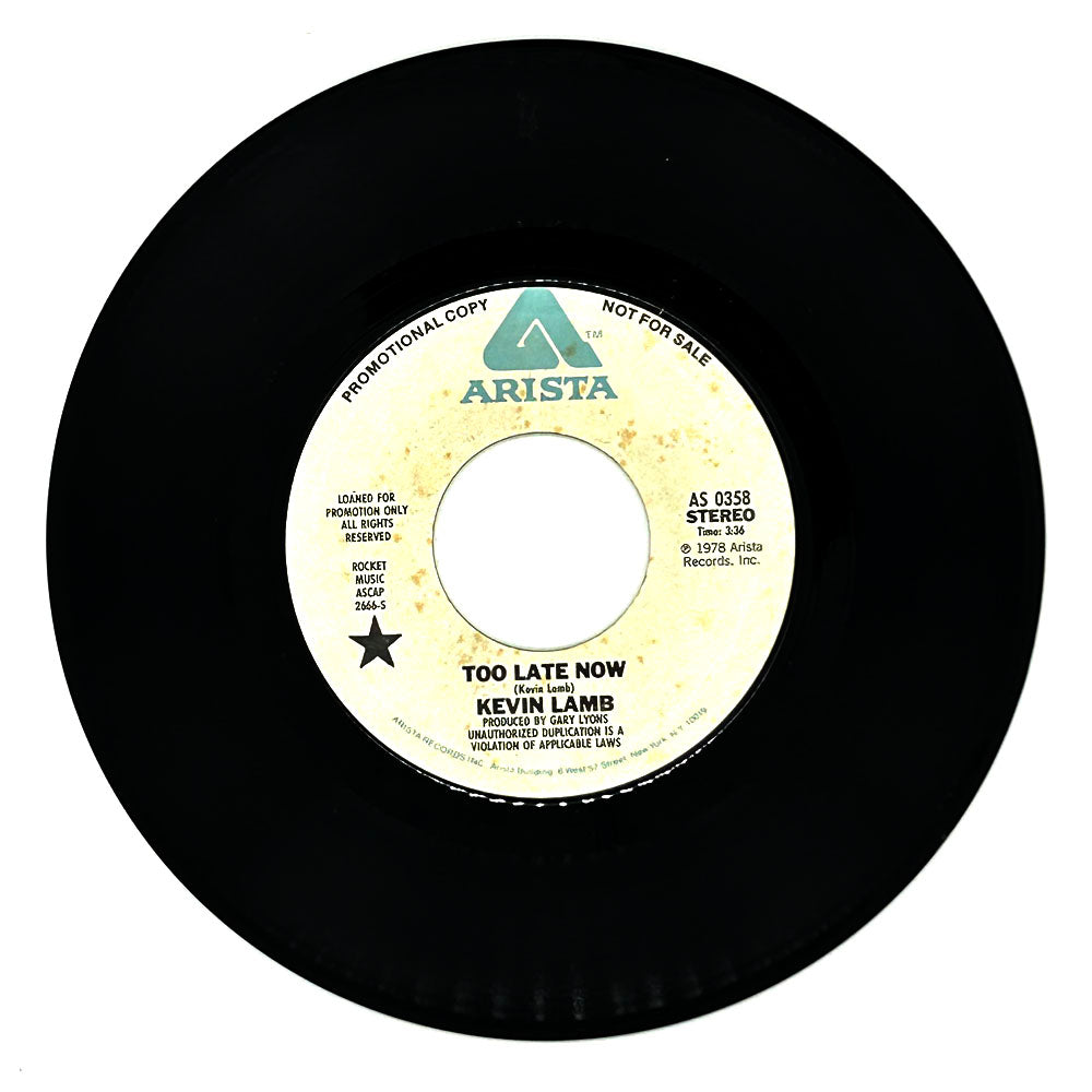 Kevin Lamb : TOO LATE NOW/ TOO LATE NOW