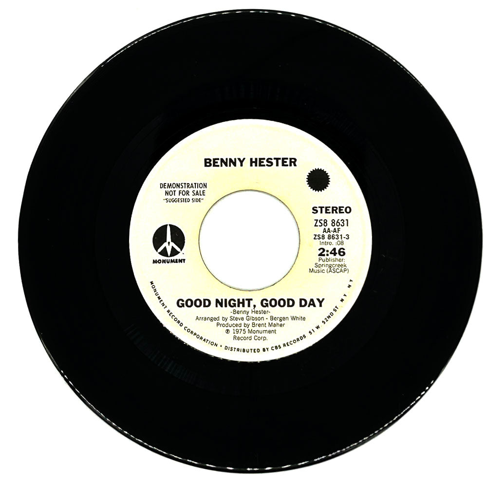 Benny Hester : GOOD NIGHT, GOOD DAY/ COUNTRY BOY