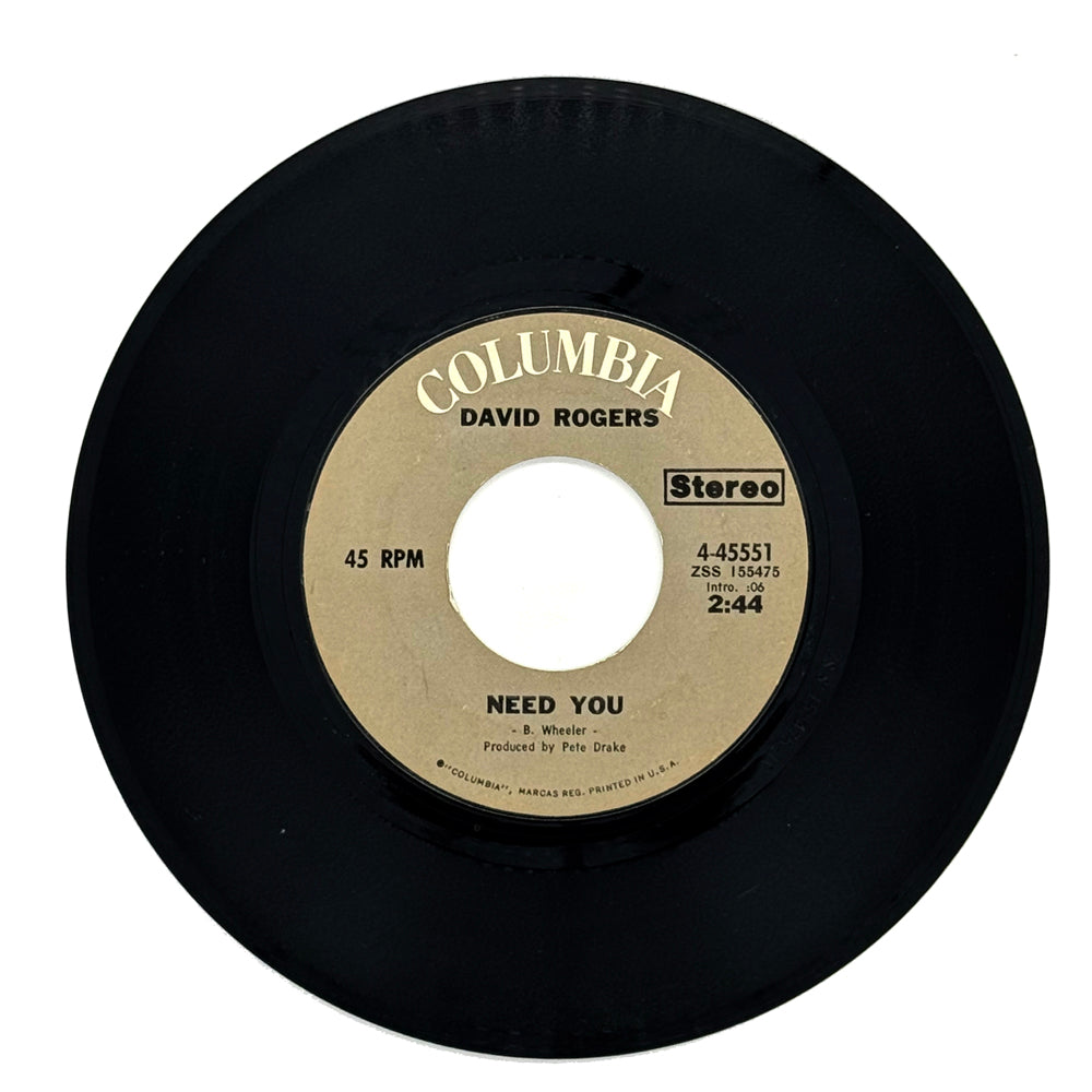 David Rogers : NEED YOU/ SWEET VIBRATIONS (SOME FOLKS CALL IT LOVE)
