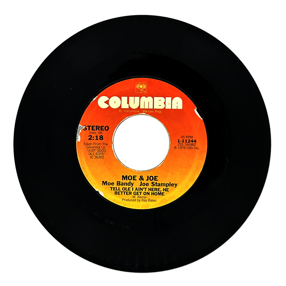 Moe Bandy & Joe Stampley : TELL OLE I AIN'T HERE, HE BETTER GET HOME/ ONLY THE NAMES HAVE BEEN CHANGED
