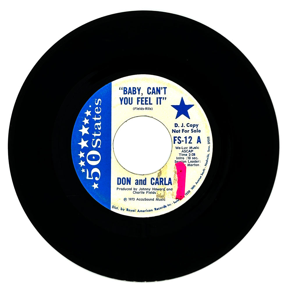 Don And Carla : BABY, CAN'T YOU FEEL IT/ WE'RE BACK TOGETHER ONCE AGAIN