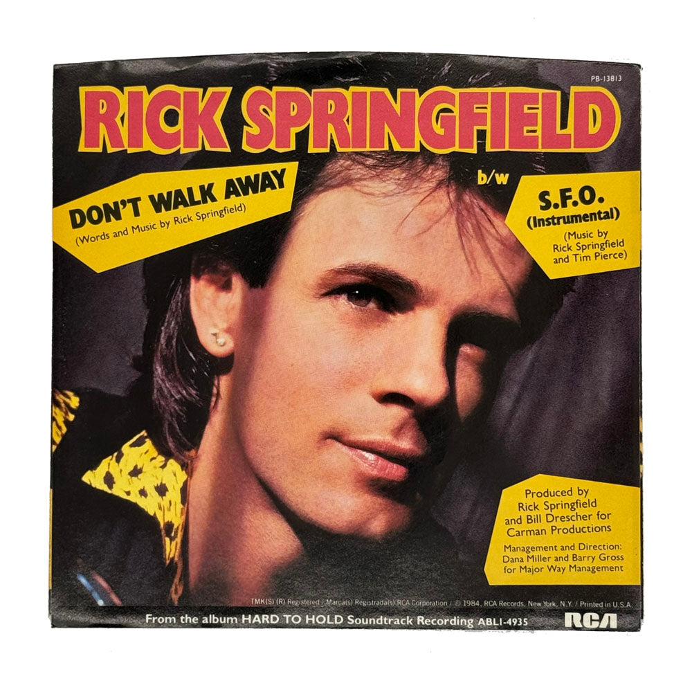 • Rick Springfield : DON'T WALK AWAY/ S.F.O. (INSTRUMENTAL)