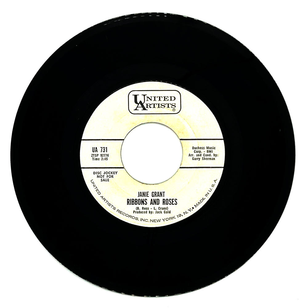 Janie Grant : RIBBONS AND ROSES/ TOO YOUNG FOR ME