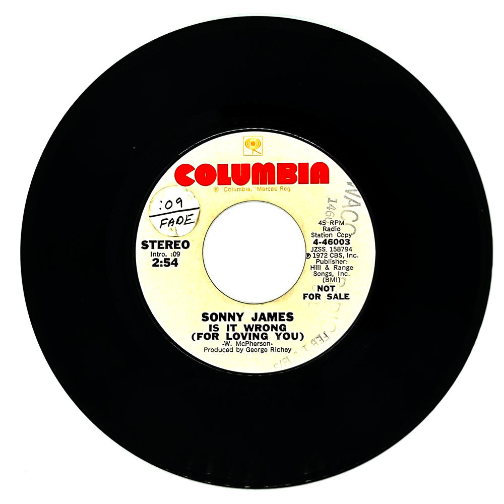 Sonny James : IS IT WRONG (FOR LOVING YOU)/ IS IT WRONG (FOR LOVING YOU)