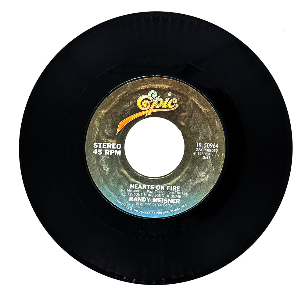 Randy Meisner : HEARTS ON FIRE/ ANYWAY BYE BYE