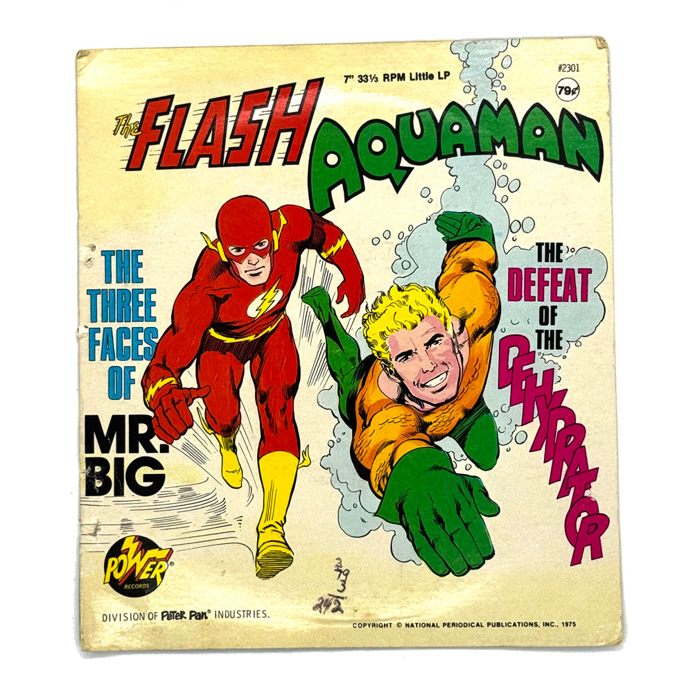 Unknown Artist : The Flash - THE THREE FACES OF MR. BIG/ Aquaman - THE DEFEAT OF THE DEHYDRATOR