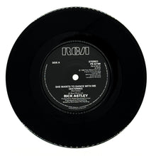 Load image into Gallery viewer, Rick Astley : SHE WANTS TO DANCE WITH ME (WATERMIX)/ SHE WANTS TO DANCE WITH ME (INSTRUMENTAL)
