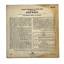 Load image into Gallery viewer, • Jeanette MacDonald &amp; Nelson Eddy : IN SONGS FROM ROSE-MARIE
