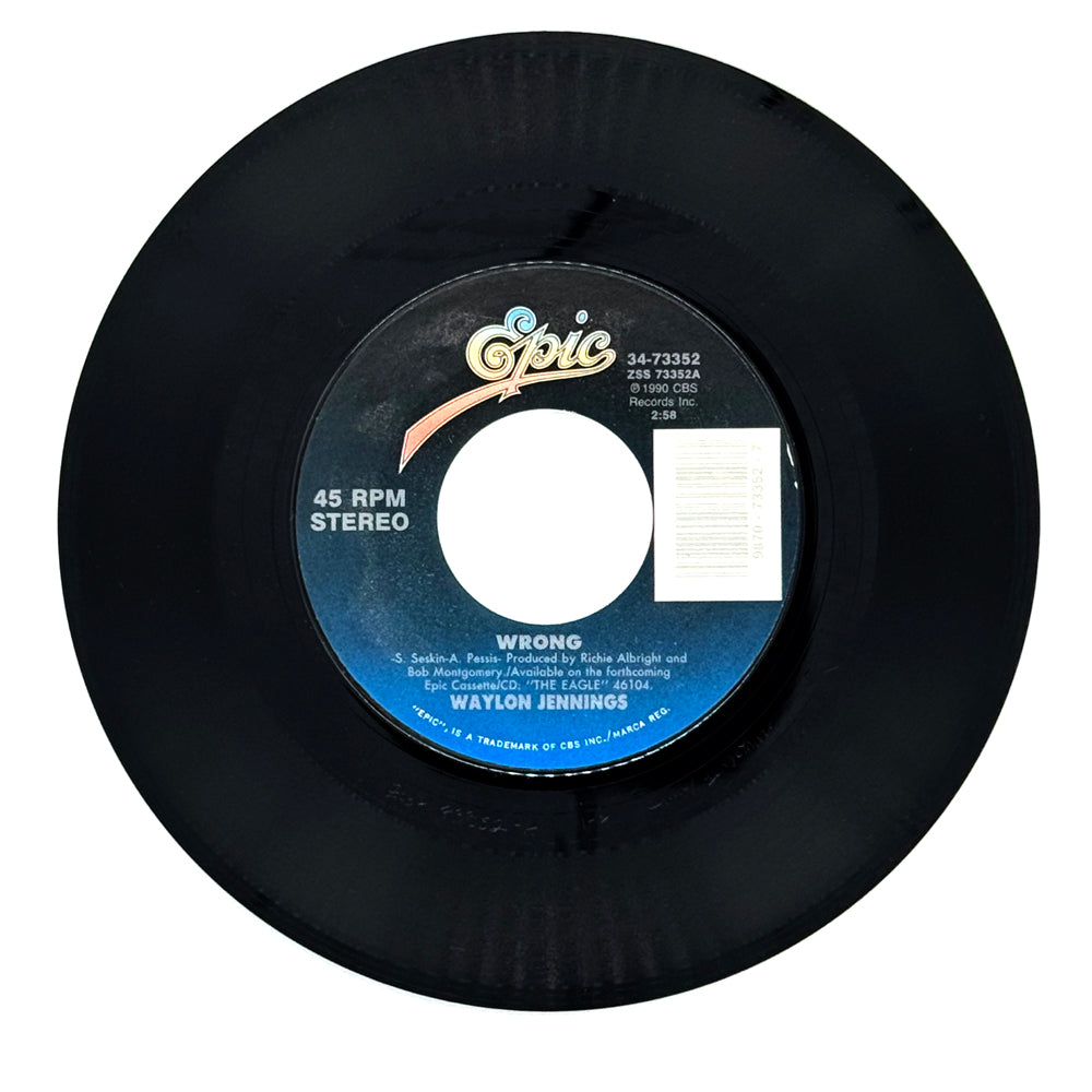 Waylon Jennings : WRONG/ WAKING UP WITH YOU