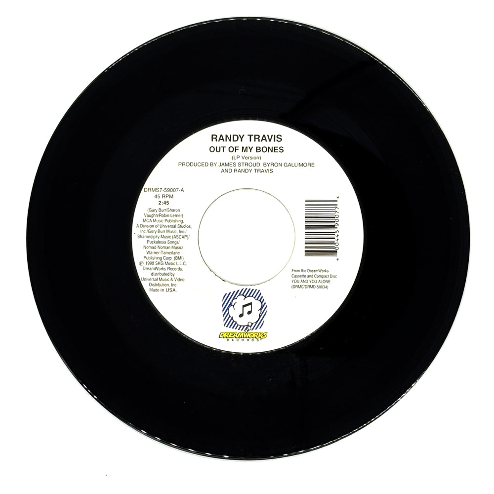 Randy Travis : OUT OF MY BONES (LP VERSION)/ BRINKS TRUCK (PREVIOUSLY UNRELEASED)