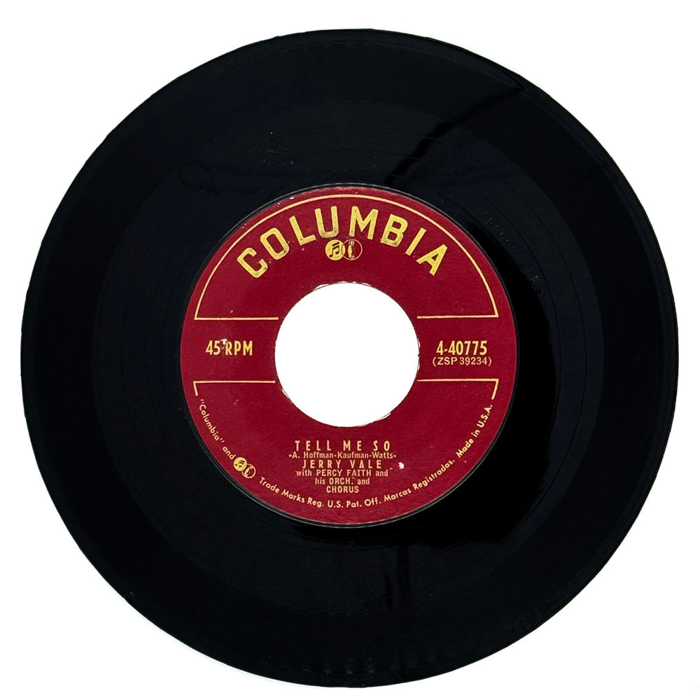 Jerry Vale with Percy Faith : TELL ME SO/ MOTHER MINE – Frank Shankly's ...