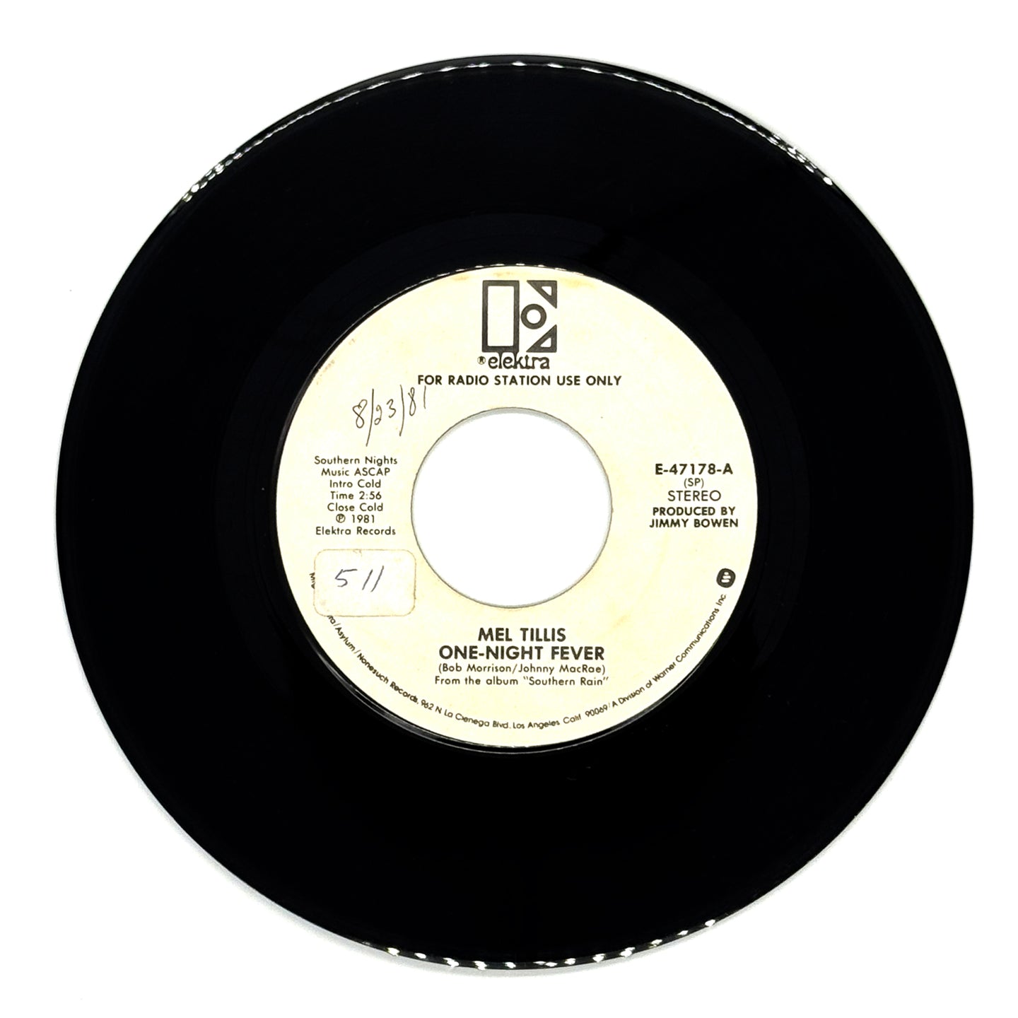 Mel Tillis : ONE-NIGHT FEVER/ TIME HAS TREATED YOU WELL