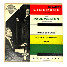 Load image into Gallery viewer, • Liberace : LIBERACE AT THE PIANO WITH PAUL WESTON AND HIS ORCHESTRA EP
