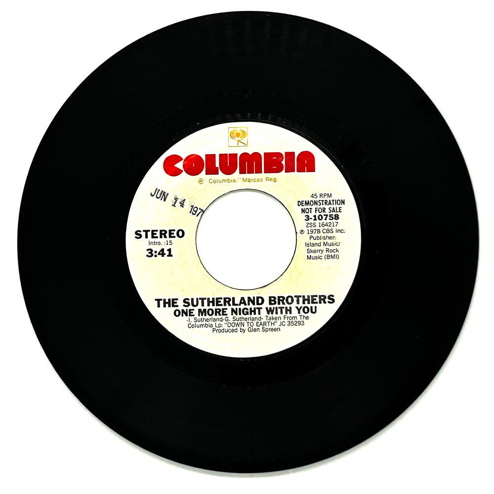 Sutherland Brothers, The : ONE MORE NIGHT WITH YOU/ ONE MORE NIGHT WITH YOU