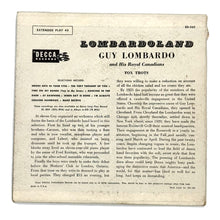 Load image into Gallery viewer, • Guy Lombardo : LOMBARDOLAND EP
