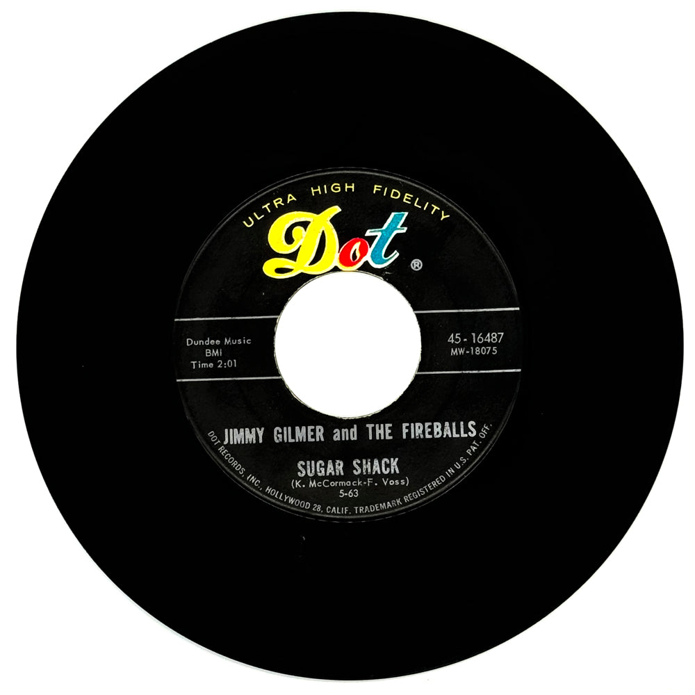 Jimmy Gilmer and The Fireballs : SUGAR SHACK/ MY HEART IS FREE
