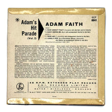 Load image into Gallery viewer, Adam Faith : ADAM&#39;S HIT PARADE (VOL. 2) EP
