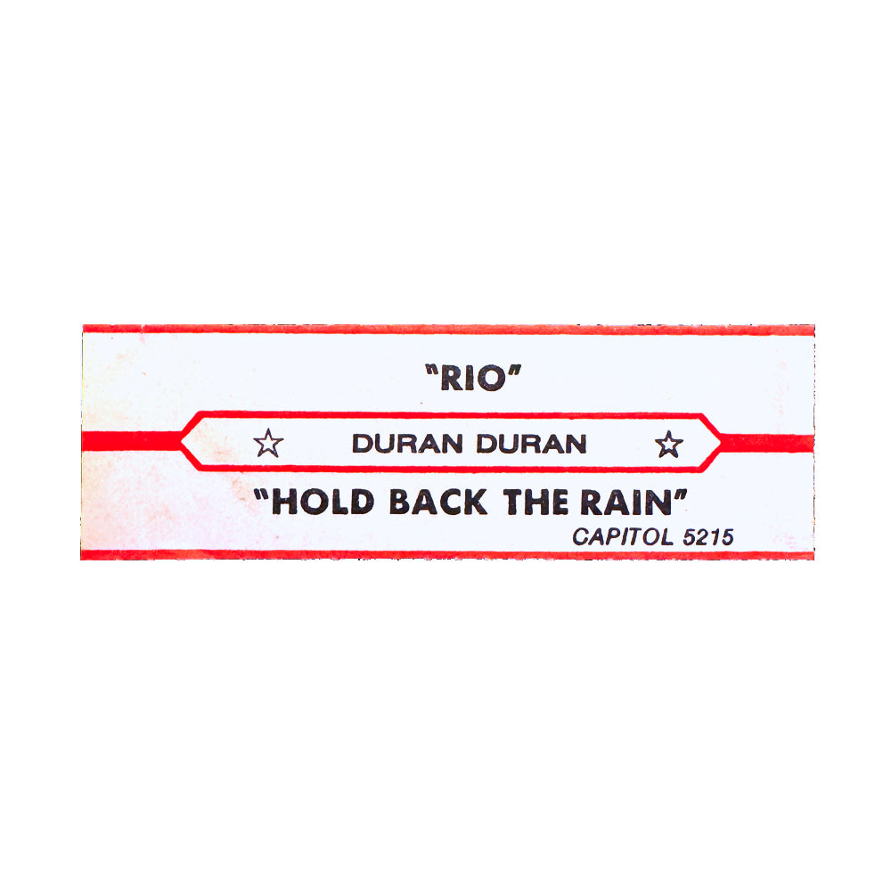 Jukebox Title Strip: Duran Duran : RIO/ HOLD BACK THE RAIN