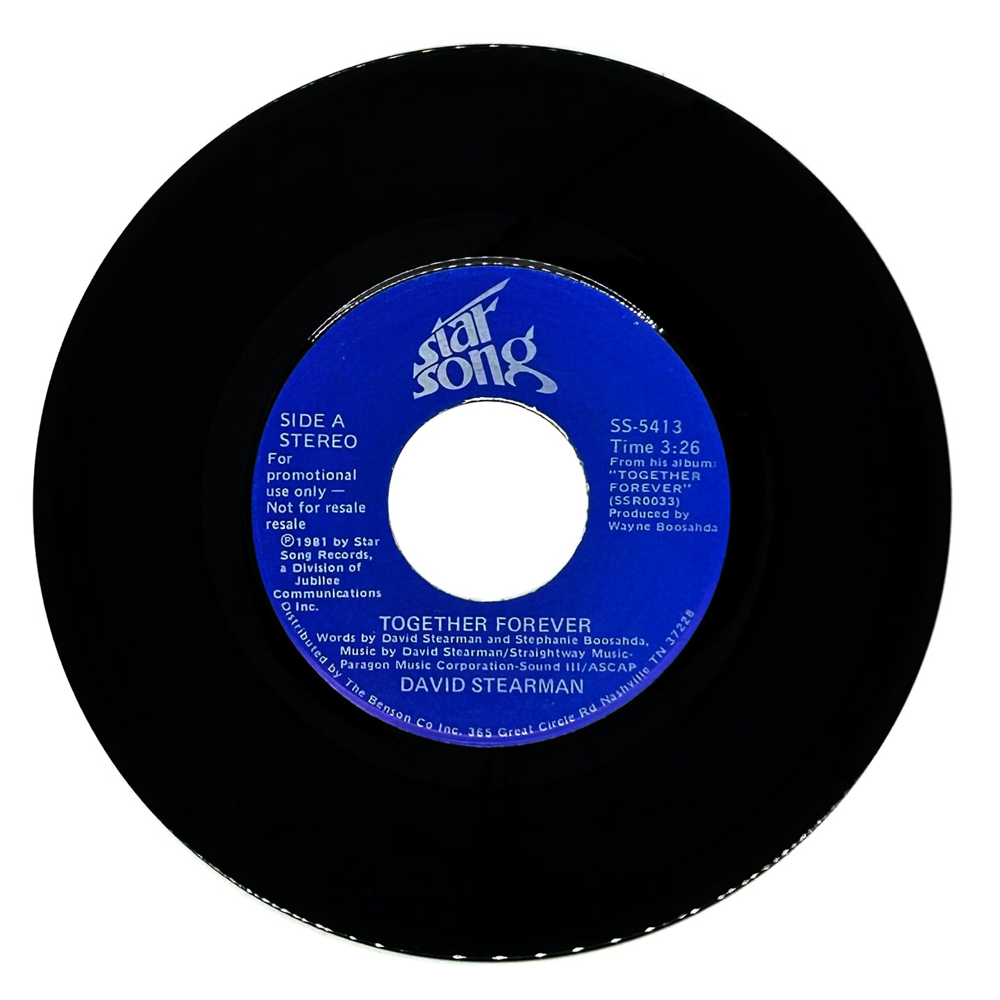David Stearman : TOGETHER FOREVER/ TOGETHER FOREVER