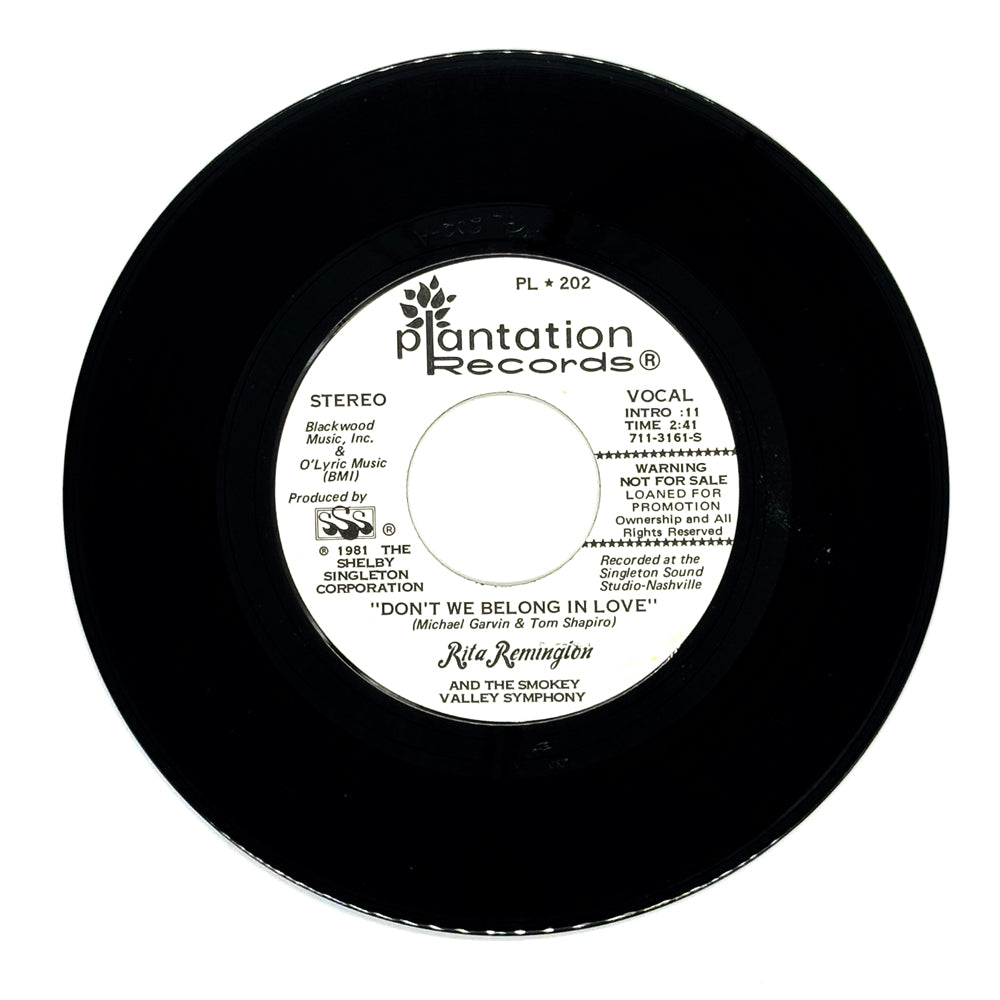 Rita Remington : DON'T WE BELONG IN LOVE/ DON'T WE BELONG IN LOVE