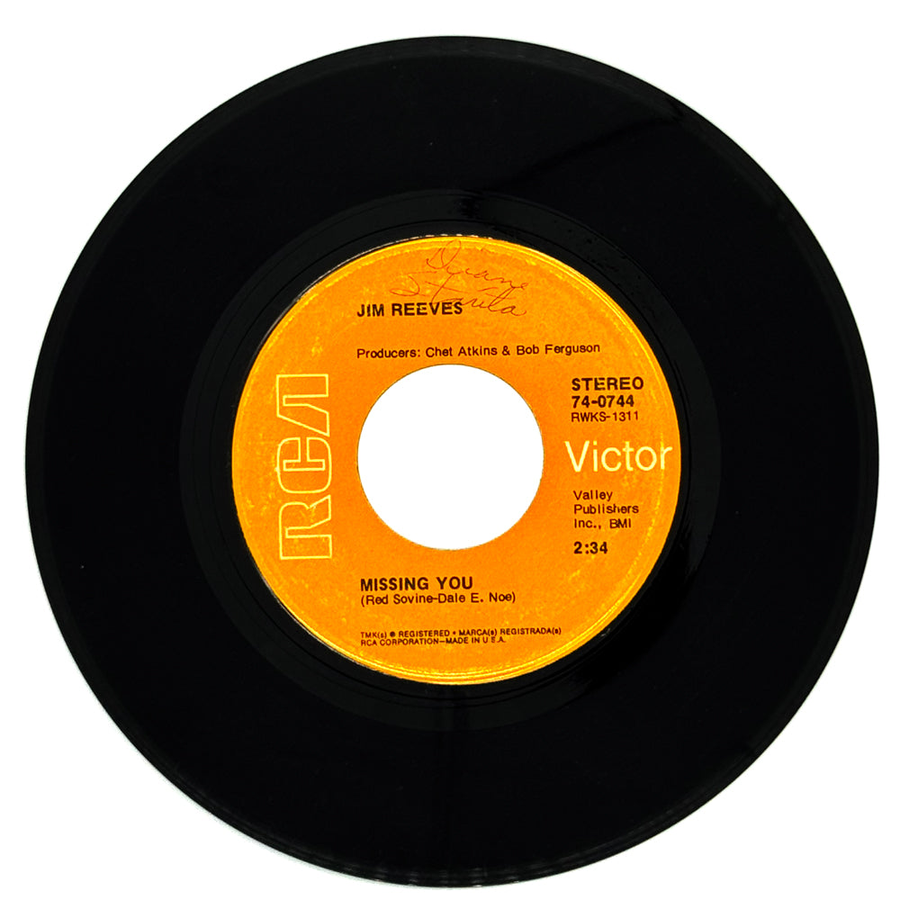 Jim Reeves : MISSING YOU/ THE TIE THAT BINDS
