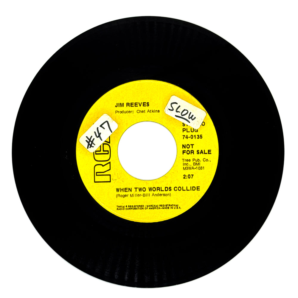 Jim Reeves : WHEN TWO WORLDS COLLIDE/ COULD I BE FALLING IN LOVE
