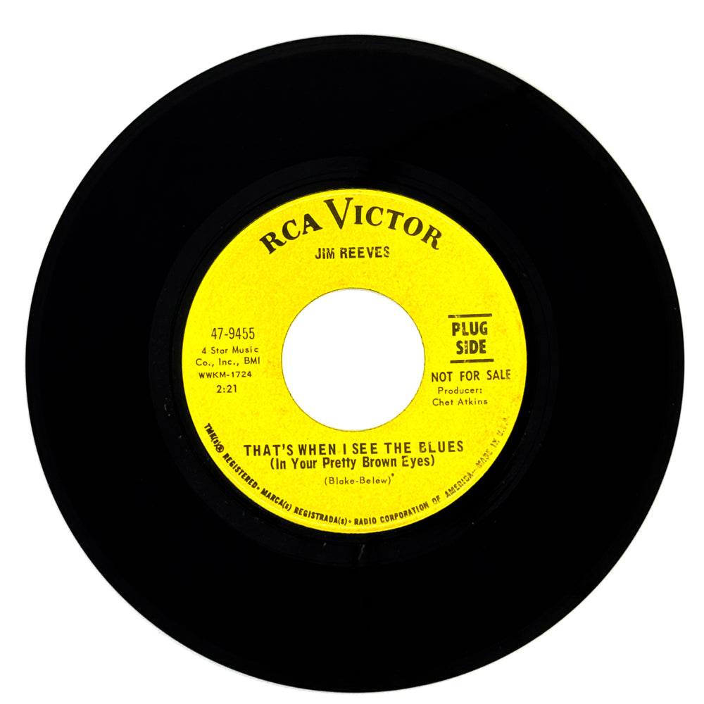 Jim Reeves : THAT'S WHEN I SEE THE BLUES (IN YOUR PRETTY BROWN EYES)/ I'VE LIVED A LOT IN MY TIME