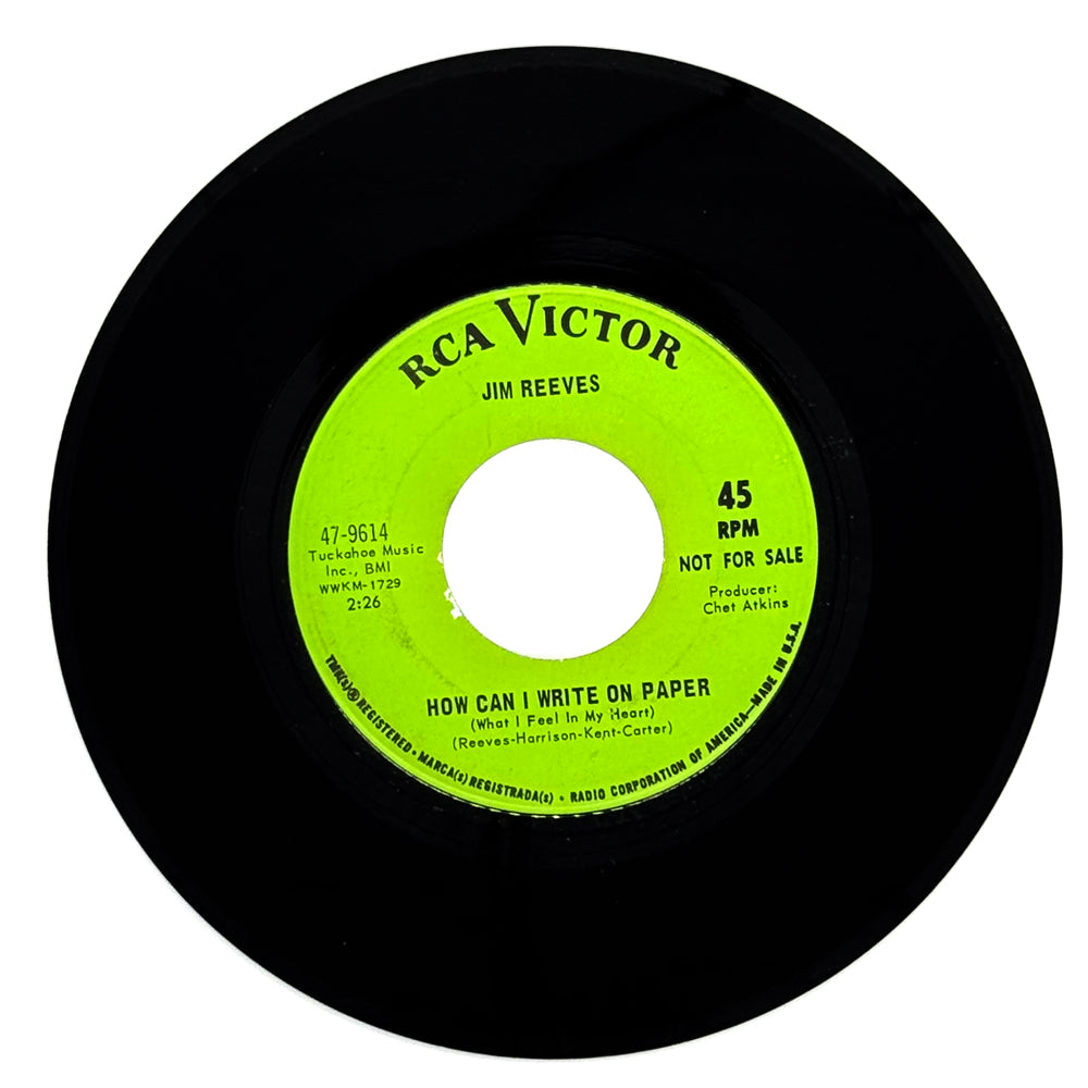 Jim Reeves : HOW CAN I WRITE ON PAPER/ WHEN YOU ARE GONE